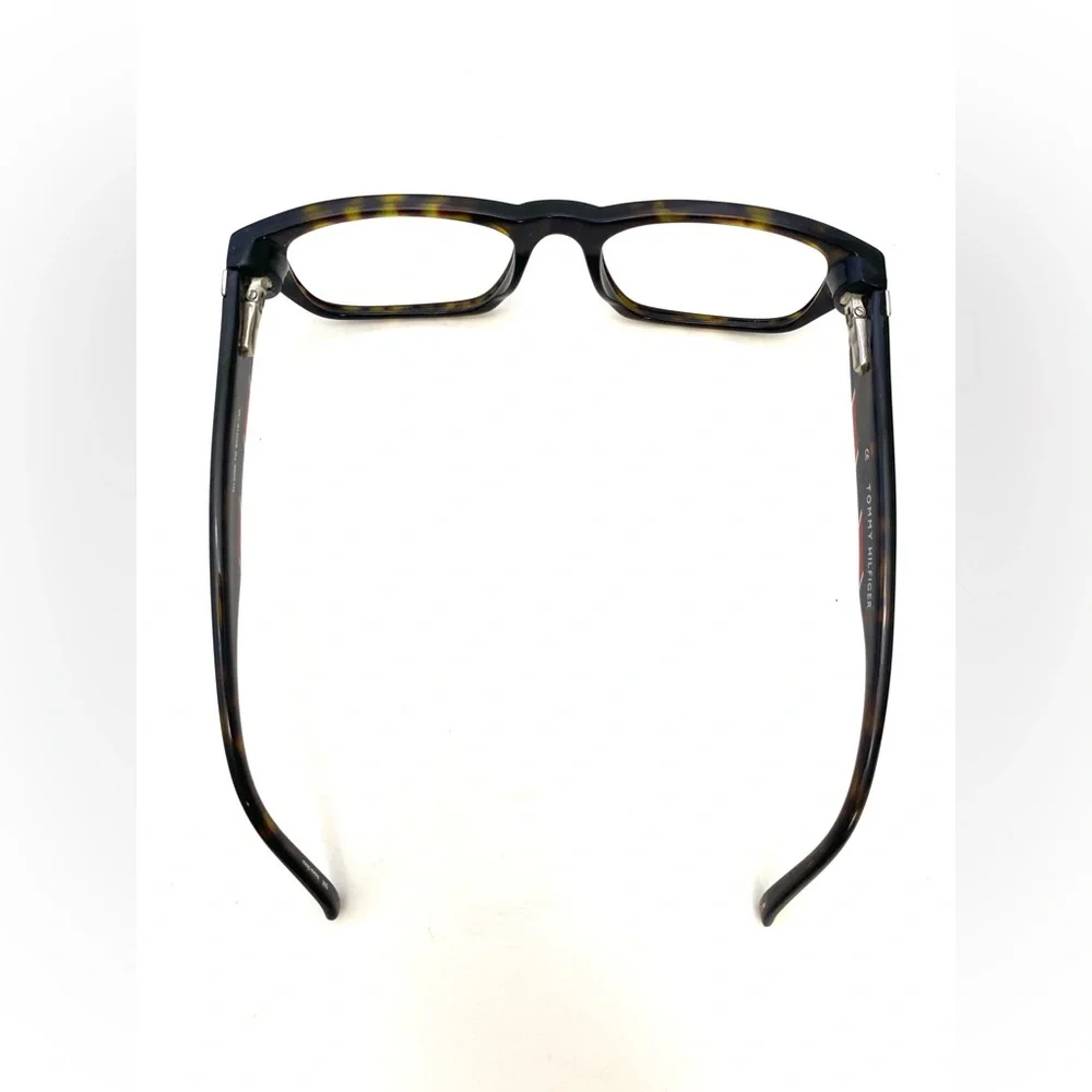 Tommy Hilfiger Men's Tortoise Shell Rectangle Shaped Eyeglass Frame TH3299
